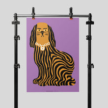 Load image into Gallery viewer, STRIPED DOG WITH PADLOCK, MUSTARD